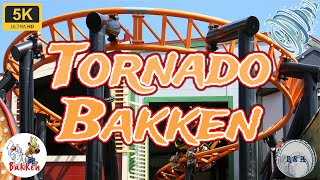 Tornado onrideoffride POV Bakken Dyrehavsbakken Including BoostMode onride 5K 60 fps [upl. by Laubin]