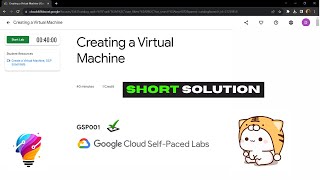 Creating a Virtual Machine  GSP001  Solution [upl. by Marinelli]