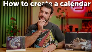 How to design a PHOTO CALENDAR in the PRINT module 🗓️ [upl. by Zigmund]