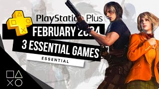 PlayStation Plus Essential February 2024 Monthly Games  PS Plus February 2024 [upl. by Repip]