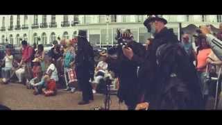 2015 Eastbourne UK  Lammas Festival typical English summer fete  occult dance ceremony [upl. by Hammad]