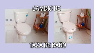 CAMBIO DE TAZA DE BAÑO WC [upl. by Cyn]