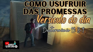 COMO USUFRUIR DAS PROMESSAS DE DEUS  DEUTERONÔMIO 19 89 mensagemdefé versiculododia [upl. by Elaine]