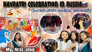 Navratri Celebration in Russia 🇷🇺  Chuvash State Medical University  MBBS in Russia [upl. by Nynahs]