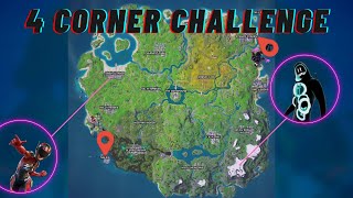 The 4 CORNER CHALLENGE In FORTNITE REMIX [upl. by Liahus]