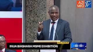 Treasury CS John Mbadi SEISMIC speech at Inua Biashara MSME Exhibition KICC [upl. by Darby]