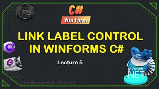 5 Link Label Control in WinForms C  C WinForms Tutorial for Beginners [upl. by Sculley]