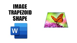 How to insert image into trapezoid shape in word [upl. by Adnima]