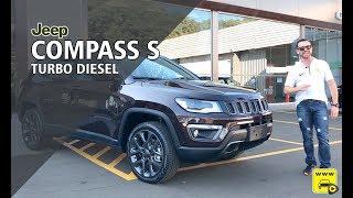 Jeep Compass S Turbo Diesel com Teste Park Assist [upl. by Sterne]