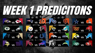 My Week 1 NFL Predictions [upl. by Anul]