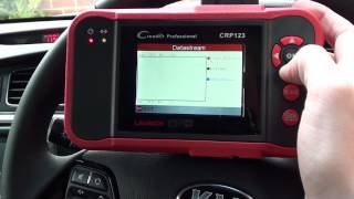 Launch CRP123 VII Live Data amp Fault Scan on NEW 2014 Kia [upl. by Laidlaw]