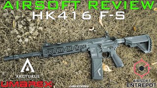 Airsoft Review 317 Umarex HK416 FS AEG UmarexArcturus Airsoft Entrepot FR [upl. by Nester]