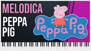 Como tocar La canción de Peppa Pig  MELODICA  TUTORIAL  NOTAS [upl. by Lynnelle]