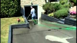 Resurfacing Driveway Color Asphalt Sealer Coating quotSuperCoatquot Sealcoating [upl. by Ziana]