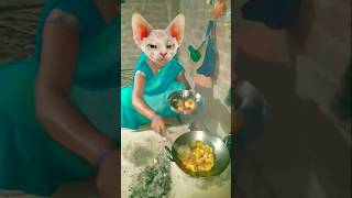 🔥🔥🥦🥔Aaloo gobhi ki sabji garam garam😺😺😸🐱🥦🥦🥔🔥💥tranding funny shortsvideo [upl. by Nibot]