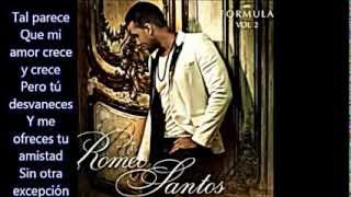 Romeo Santos ft Drake ODIO letra lyrics 2014 [upl. by Alleyne182]