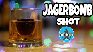 how to make jager bomb in hindi  jager bomb shot  shot recipe  jagerbomb cocktail in hindi [upl. by Vinia23]