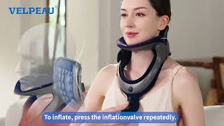 VELPEAU Cervical Neck Traction Device Inflatable Version [upl. by Heiner5]