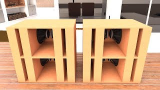 PLAN DUAL 18INCH BANPDASS LOADED SUBWOOFER BOX CABINET [upl. by Marylin]