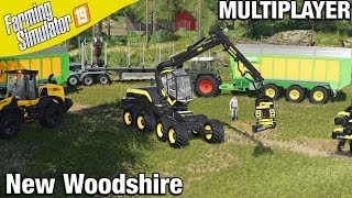 NEW WOODSHIRE Daggerwin Multiplayer  FS19 Timelapse Farming Simulator 19 [upl. by Gollin953]