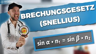 Brechungsgesetz verstehen   Physik Grundlagen  Physik für Mediziner [upl. by Adelbert]