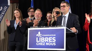 Élections Québec 2022  Éric Duhaime perd son pari dans Chauveau [upl. by Utir]