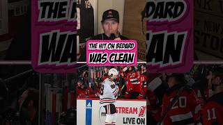 Blackhawks fans you may not want to hear it but Bedard’s injury happened on a clean hit [upl. by Gove]