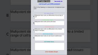 Cell Growth and Differentiation 36  NEET Preparation Exam  MCQ  Biology  neet [upl. by Suollecram]