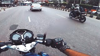 Can a GSX 125 keep up with R15 V3 in traffic [upl. by Merc322]