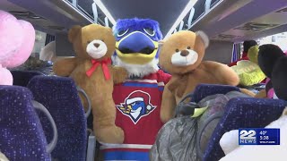 Thunderbirds Teddy Bear Toss shatters records and spreads joy [upl. by Araed]