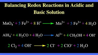 Balancing Redox Reactions in Acidic and Basic Solution [upl. by Nuarb]