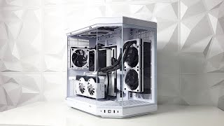 HYTE THICC PC Build  Black amp White  FSP Hydro PTM X Pro  HYTE Y70  THICC Q60  Ryzen 7800x3d [upl. by Yldarb814]