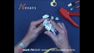 How to terminate a Nexans LANmark7A GG45 Category 7A connector [upl. by Ignatius]