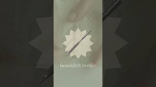 What’s the deal with this needle How to sew a hemstitch [upl. by Orit]