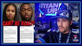 Titan Anderson Reacts to the ARREST of Titans RB Hassan Haskins amp GF [upl. by Luane]