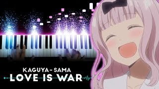 Chikas Dance  Kaguyasama Love is War ED 2  quotChikatto Chika Chikaquot Piano [upl. by Nyleaj]