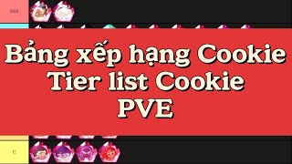 Bảng xếp hạng Cookie PVE  Tier list Cookie PVE  Cookie Run Kingdom [upl. by Pitzer]