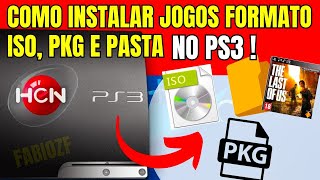 COMO INSTALAR E JOGAR JOGOS ISO PKG E PASTA NO PLAYSTATION 3 [upl. by Bourque]