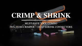 IWISS Heat Shrink Connectors Crimping Tools [upl. by Rosel919]