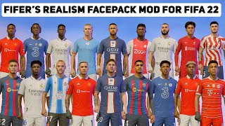 FIFERs Realism Facemod For FIFA 22 X EEP MOD PC [upl. by Esimehc]