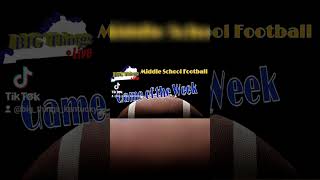 Thursdays Middle School Football Game of the Week BigThings [upl. by Airdnekal]