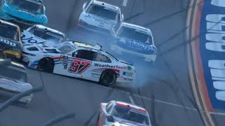 1st Multi Car Crash  Call by MRN  2024 NXS at Talladega [upl. by Lanta]