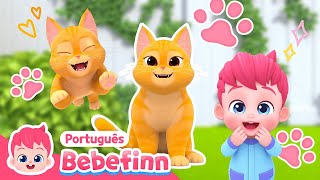 🐈 A Canção do Gato  EP73  Desenho infantil  Cante Junto  Bebefinn em PortuguêsCanções Infantis [upl. by Dianemarie]