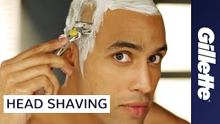 Head Shaving Tips for Men  Gillette ProGlide Shield [upl. by Margi]