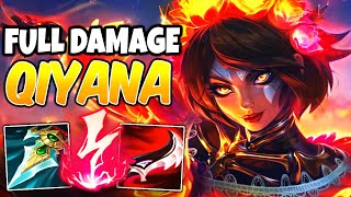 FULL DAMAGE QIYANA MID  MAX BURST LETHALITY  Build amp Runes  LA ILUSION QIYANA  League of Legends [upl. by Lacym]