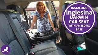 How to Install an Inglesina Darwin Car Seat with an Isofix Base [upl. by Kenti]