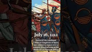 July 16 1212  Decisive Crusader Victory at Las Navas de Tolosa  Reconquista of Spain [upl. by Inalial848]