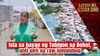 Isla sa bayan ng Tubigon sa Bohol untiunti na raw lumulubog  Kapuso Mo Jessica Soho [upl. by Bil578]