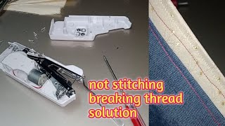 Handheld Sewing Machine Breaking Thread Not Stitching Easy Solution [upl. by Spieler]