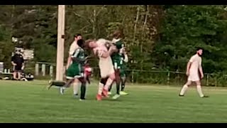 WinooskiEnosburg Boys Soccer Hit 9182021 [upl. by Reviere426]